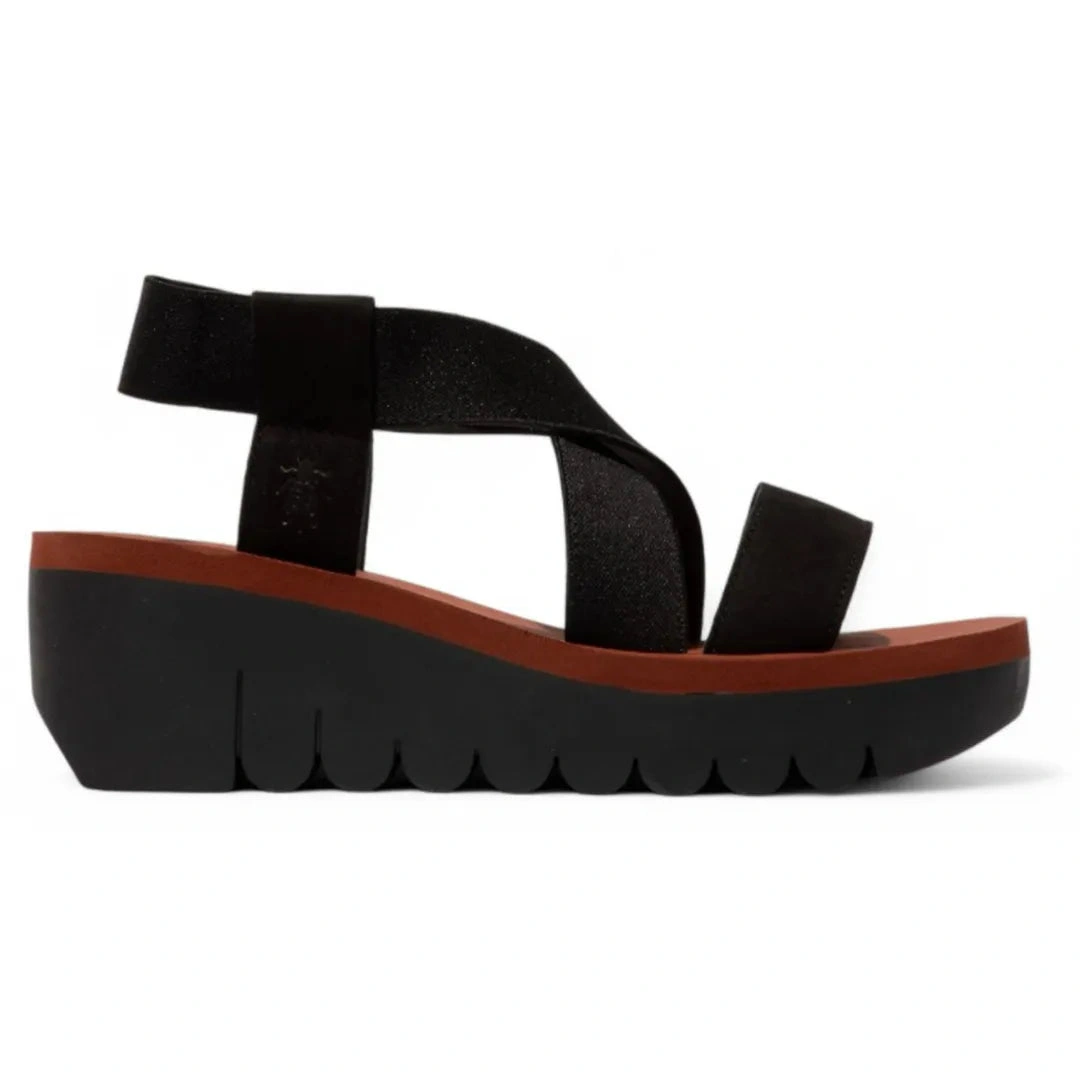 YABI922FLY: Elegante Leder-Sandale mit Keilabsatz für Damen – Dein Sommer-Style!