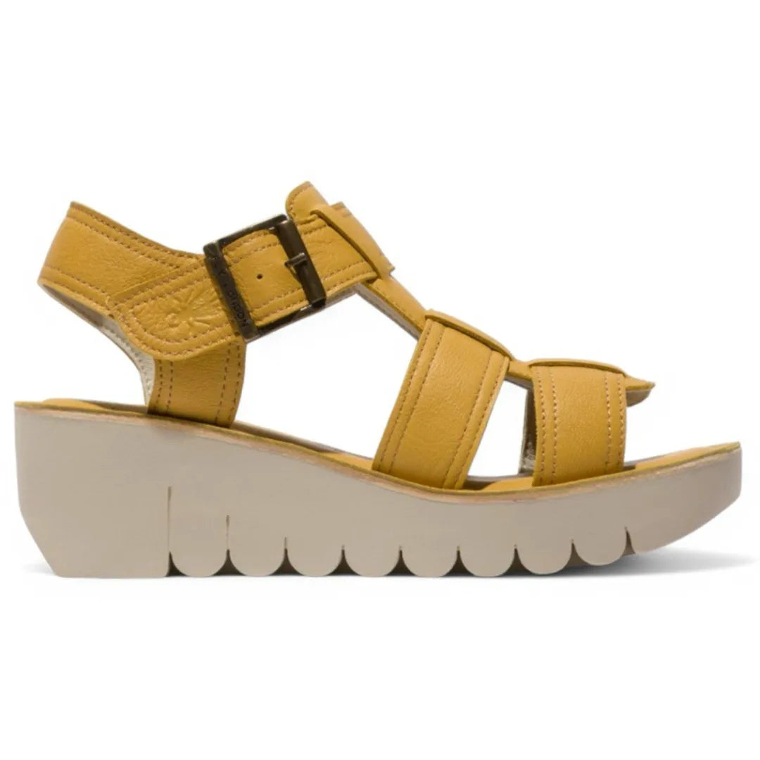 YUDD236FLY: Leder Sandalen mit Keilabsatz für Damen – Sommerliche Eleganz trifft auf Komfort!